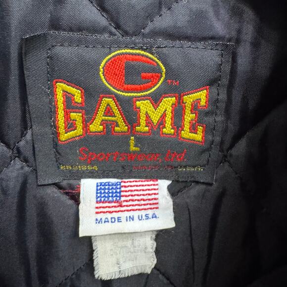 Vtg Varsity Letterman Jacket Game Sportswear Leather & Wool Men's L - Picture 10 of 14